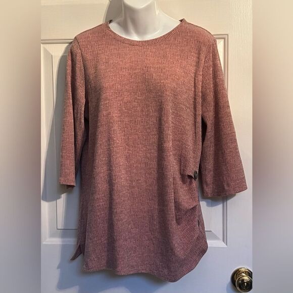 Tunic style with Button detail pullover knit top Sz small - Picture 2 of 6